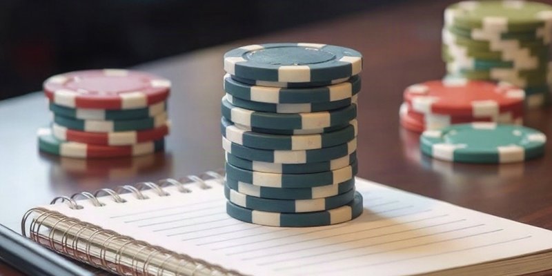 Quản lý ngân sách khi chơi blackjack với chip và sổ tay