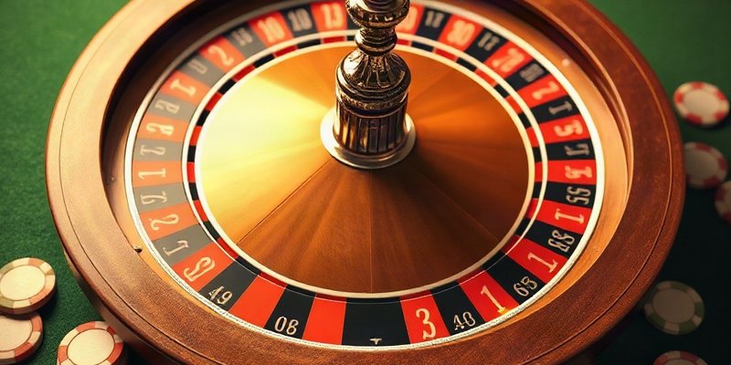 Bàn Roulette châu Âu với một số 0, nơi áp dụng mẹo chơi Roulette hiệu quả